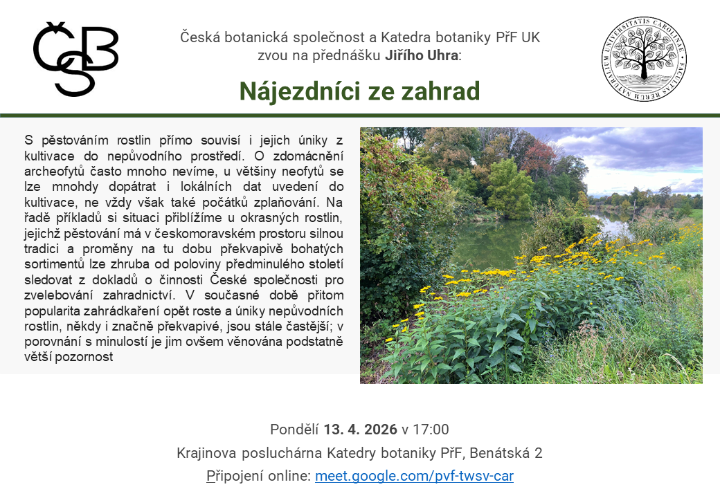 pozvánka na přednášku 13. 4. 2026