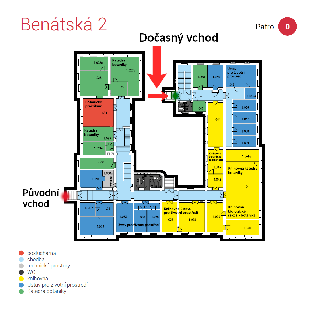 Benátská 2 - omezení v souvislosti s probíhající rekonstrukcí duben 2026