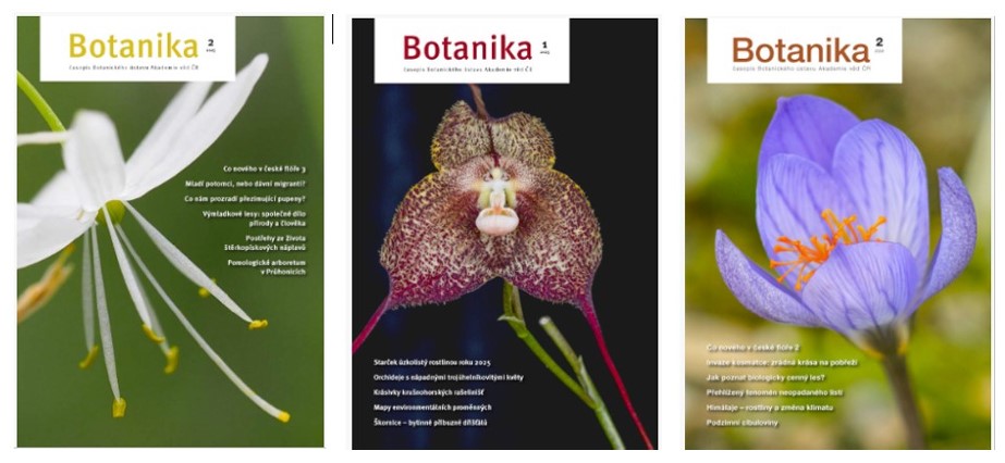 obalky časopis botanika