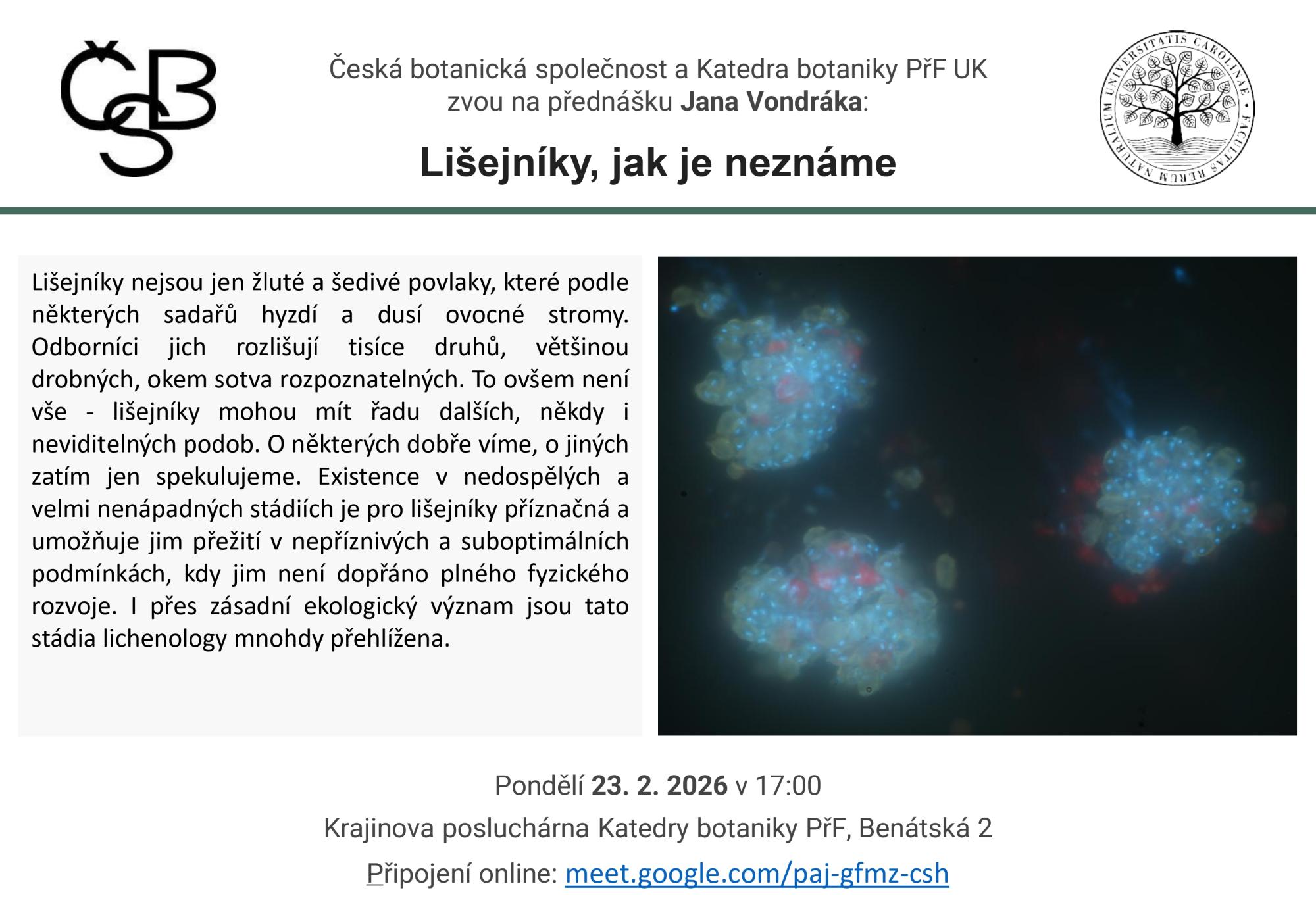 pozvánka na přednášku 23. 2. 2026