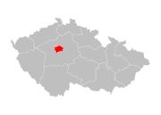 Lokační mapa Prahy Lokační mapa Prahy (převzato z Wikipedie, autor: Hustoles – http://commons.wikimedia.org/wiki/File:2004_Stredocesky_kraj.PNG, CC0, https://commons.wikimedia.org/w/index.php?curid=16210512)