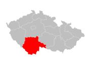 Jihočeský kraj - poloha v rámci ČR (autor: Hustoles, volně dostupné na https://commons.wikimedia.org/w/index.php?curid=14912564)