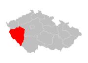 Plzeňský kraj - poloha v rámci ČR