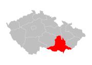 Jihomoravský kraj - poloha v rámci ČR (autor: Hustoles, volně dostupné na https://commons.wikimedia.org/w/index.php?curid=14912588)